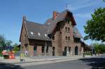 Bahnhof Rheinbach im Rheinland üblichen Backsteinbau - 07.06.2015