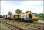 Die Schienenfräsmaschine SF 03 Alpha Rail stand am 30.05.2007 im Bahnhof Rathenow.