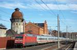 101 127-9 mit dem IC 144 nach Schiphol (Airport) in Rathenow.