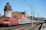 101 126-1 mit dem IC 144 nach Schiphol (Airport) in Rathenow.