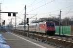 101 109-7  CEWE-FOTOBUCH  mit dem IC 143 von Amsterdam Centraal nach Berlin Ostbahnhof in Rathenow.