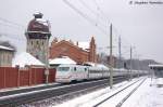 401 574-9  Zrich  als ICE 373 von Berlin Ostbahnhof nach Interlaken Ost in Rathenow.