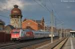 101 089-1  Cewe-Fotobuch  mit dem EC 248  Wawel  von Wroclaw Glowny nach Lneburg, bei der Durchfahrt in Rathenow.