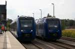 620 904-2 vlexx GmbH als RB51  ODEG  (RB 68868) von Brandenburg Hbf nach Rathenow, bei der Einfahrt in Rathenow.