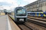 Nachschuss auf agilis 440 105, der am 24.06.2014 als ag (Neumarkt (Oberpfalz) - Plattling) in Regensburg Hbf einfuhr.