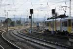 Ausblick auf Bahnanlagen vom Bahnhof Remagen in Richtung Koblenz - 04.12.2009