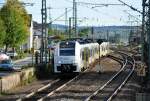 460 517-6 nach Bonn bei der Ausfahrt vom Bf Remagen - 14.10.2011