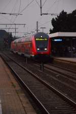 Einfahrt einer RB 27 nach Koblenz in den Rheydter Hbf an Gleis 3.