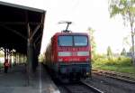  Odenkirchen: 143 925-6 auf dem Rckweg nach Koblenz, dieses mal am Zugende in schiebender Rolle auf der RB 27.