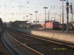 Treffen der RB von und nach Chemnitz HBF in Riesa HBF.Der rechte Zug ist auf dem weg nach Chemnitz HBF und der linke Zug ist auf dem Weg nach Elterwerda kommend von Chemnitz HBF an beiden Zgen ist