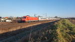 BR 101 passiert Zeithain mit einem Intercity in Richtung Riesa.