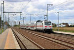 Nachschuss auf 146 553-3 DB als IC 2036 (Linie 56) von Leipzig Hbf nach Emden Hbf, der den Bahnhof Rodleben auf der Bahnstrecke Trebnitz–Leipzig (KBS 254) durchfährt.