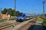 Transdev Meridian Stadler Flirt 429 ET310 am 09.08.20 in Rosenheim Bhf vom Bahnsteig aus fotografiert