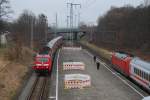 Am 24.03.2012 geben sich 120 201-9 und 101 077-6 ein Stelldichein auf dem Bahnhof Rostock-Kassebohm.