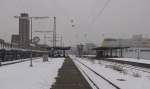 Die Bahnsteige in Rsselsheim Opelwerke; 22.12.2010