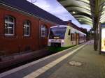 Ein RS der Erfurter Bahn wartet am 29.09.2012 in Saalfeld auf die Abfahrt nach Erfurt Hbf.