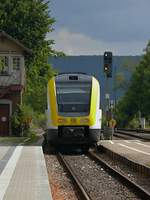 Am 15.08.2018 fährt 612 067 als RE 22339 von Sigmaringen nach Ulm Hbf.