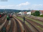 Blick auf den Schwandorf Bahnhof, 10.08.2010