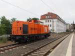 Loktyp V 100 der BBL im Bahnhof von Schwerin HBF am 27.06.2012