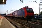 482 043 7 mit einem Gesellschaftssonderzug am 23.09.2012 im Schweriner Hbf