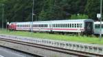 Ein IC steht im Bahnhof Seebad Heringsdorf abgestellt.