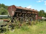 Neuzugang bei der IG 3seenbahn: Muldenkippwagen Ommi51 (ex HzL 179) in Seebrugg (12.08.2011) 