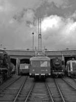 701 099 mit ausgefahrener Leiter am 25.10.09 beim Herbstfest der Eisenbahnfreunde Betzdorf in Siegen.