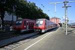 611 028 und 611 513 am Abend des 21.08.13 abgestellt in Singen (Hohentwiel).