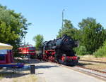 TEV 52 81109-2 am 29.06.2019 beim Bahnhofsfest zum Thüringentag in Sömmerda.