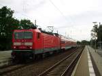 RE 16492 von Eisenach nach Sangerhausen, am 17.06.2011 im oberen Bahnhof Smmerda.