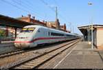 808 025-1 (Tz 225  Oldenburg (Oldb) ) als unbekannter ICE Richtung Hannover Hbf steht im Bahnhof Stendal auf Gleis 1.