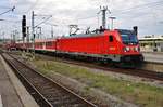 147 019 fährt am 29.05.2019 mit der RB19141 von Neckarsulm in den Stuttgarter Hauptbahnhof ein.