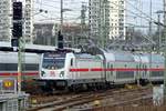 DB 147 557 treft am 3 Jänner 2020 in Stuttgart Hbf ein.