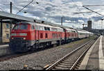 218 456-2 und 218 476-0 der DB ZugBus Regionalverkehr Alb-Bodensee GmbH (RAB) als verspäteter IC 2013  Allgäu  (Linie 32) von Dortmund Hbf nach Oberstdorf stehen im Startbahnhof Stuttgart Hbf auf Gleis 15.
(Smartphone-Aufnahme)
[30.9.2019 | 15:43 Uhr]