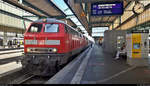 218 343-2 und 218 ??? der DB ZugBus Regionalverkehr Alb-Bodensee GmbH (RAB | DB Regio Baden-Württemberg) als IC 2012  Allgäu  (Linie 32) von Oberstdorf stehen im Endbahnhof Stuttgart Hbf auf