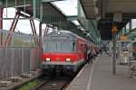 Kurz nach der Bereitstellung stand der Fhrende D-DB 50 80 82-34 289-2 mit Schublok 111 165 am 10.05.2013 auf Gleis 16 im Stuttgarter Hauptbahnhof.