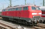 218 830-8 ( 92 80 1218 830-8 D-DB ), ex Fahrzeugnummer: 218 305-1, Krupp 5298, Baujahr 1974, Eigentümer: DB Fernverkehr AG, [D]-Frankfurt am Main, Bh Frankfurt (M) O, Erst-Bw Darmstadt Hbf,