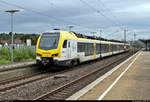 1430 547-8 (ET 6.04 | Stadler FLIRT 160) der Go-Ahead Baden-Württemberg GmbH (GABW) als IRE19014 (IRE1) von Stuttgart Hbf nach Karlsruhe Hbf durchfährt den Bahnhof Stuttgart-Zuffenhausen auf