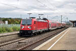 147 003-8 von DB Regio Baden-Württemberg als RE 1???? von Stuttgart Hbf nach Osterburken durchfährt den Bahnhof Stuttgart-Zuffenhausen auf Gleis 6.