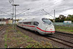 407 011-6 (Tz 711 | Siemens Velaro D) als ICE 917 (Linie 47) von Düsseldorf Hbf nach Stuttgart Hbf durchfährt den Bahnhof Stuttgart-Zuffenhausen auf Gleis 5.