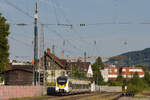 442 303 als RE6 Tübingen-Kornwestheim am 11.08.2022 in Stuttgart-Münster.