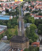 10.8.16 Thale Hbf vom Sessellift aus gesehen