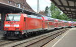 E-Lok 146 214-2 Regionalbahn im Bahnhof  Titisee - Neustadt beobachtet am 18.06.2017.