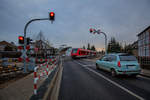 Dies ist der zweite Bahnübergang mit neuer Schrankenanlage in Torgelow Ueckermünder Str., der kurz vor den Weihnachtsfeiertagen freigegeben wurde.  - 24.12.2016
