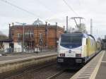 Metronom mit (6146) 146 535-0 im Hundertwasser-Bahnhof Uelzen am 7.