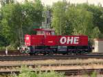 140001 [9880 0 270 008-2 D-OHE] wartet auf weitere Rangieraufgaben (Uelzen, 18.06.2015)