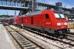 245 036 steht am 01.06.2019 mit dem RE22397 von Ulm Hauptbahnhof nach Biberach(Riß) im Ulmer Hauptbahnhof bereit.