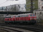 Am 6.2.21 rangierten 218 421 und 218 481 im Ulmer Hbf, um kurz darauf in Richtung Stuttgart zu fahren um den IC 119 abzuholen.