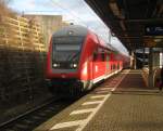 Ein Dosto-RE am 04.01.2012 in Vaihingen (Enz) als RE 19508 Stuttgart Hbf - Heidelberg Hbf.