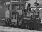 Ein Robel GKW 315 der DB Bahnbaugruppe bei der Durchfahrt am Hauptbahnhof Wanne-Eickel. (Juni 2019)